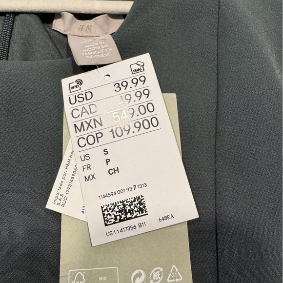 H&M black dress NWT size S - Picture 7 of 9